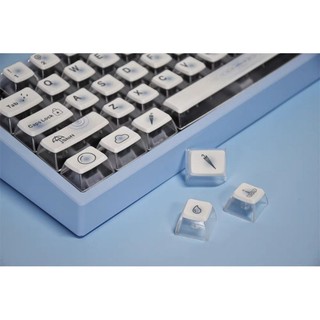 Keycap Emo Peppemint cherry profile PBT dyesub bàn phím cơ Mitoby Studio
