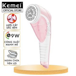 Máy cắt lông xù quần áo không dây Kemei KM-1905 không dây công suất 9W mạnh mẽ cắt lông xù vải nệm - Hàng chính hãng