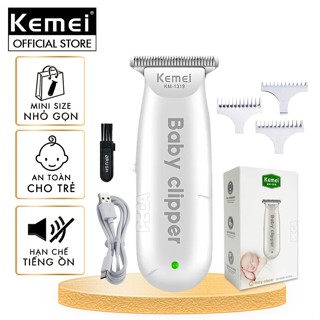 Tông đơ cắt tóc mini Kemei KM-1319 không dây dùng cho trẻ em, bé sơ sinh có thể chấn viền