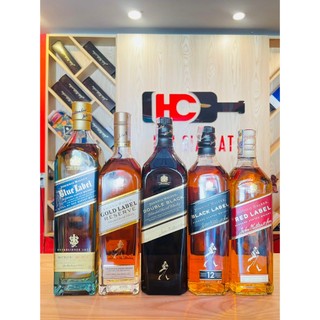 Johnnie Walker nhãn đỏ, đen, vàng (ông già chống gậy)