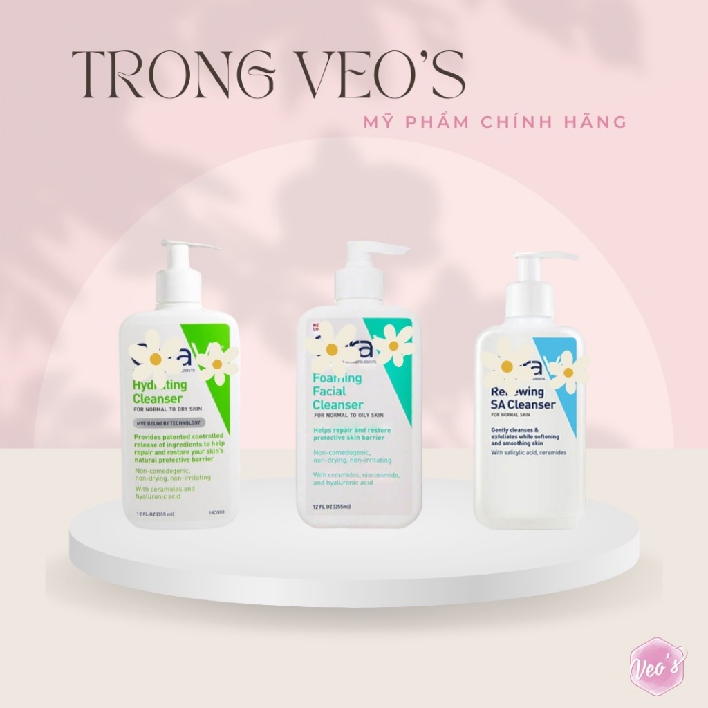 Sữa rửa mặt CE.RA.VE 236ml-437ml