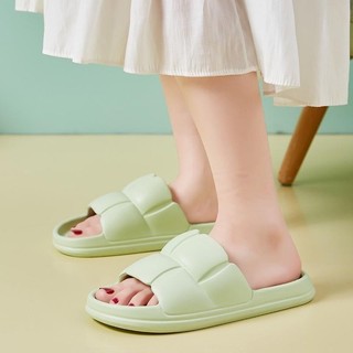 N53524 Dép CHAO nữ bánh mì thời trang Ullzang, dép lê bánh mì cute đế cao 3cm siêu êm chân