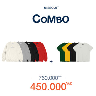 Combo sweater curved logo + tee box basic