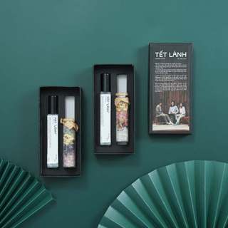  Hộp quà xịt thơm quần áo và hủ đá may mắn chứa mang năng lượng muối himalaya và đá phong thuỷ