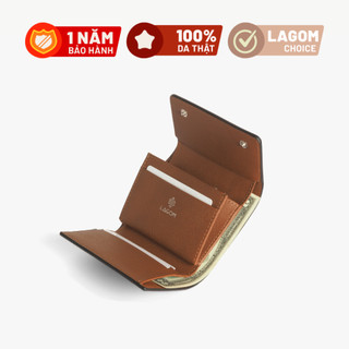 Ví nữ da thật lagom - she trifold wallet