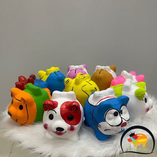 Heo Đất Tiết Kiệm Nơ Vẽ Mini [ Giao màu ngẫu nhiên]
