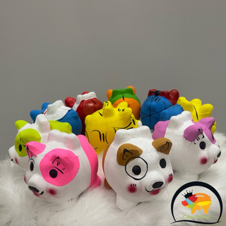 Heo Đất Tiết Kiệm Nơ Vẽ Mini [ Giao màu ngẫu nhiên]