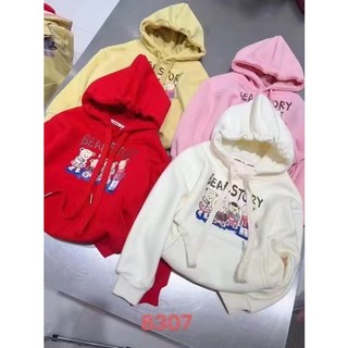 Áo hoodie bé trai bé gái lót nỉ 110-150