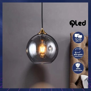 Đèn thả Qled chao thủy tinh hiện đại trang trí nhà cửa cao cấp T23-B089