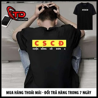 Áo thun CSCĐ tấu hài thương hiệu, unisex nam nữ coton phong cách trẻ trung, năng động