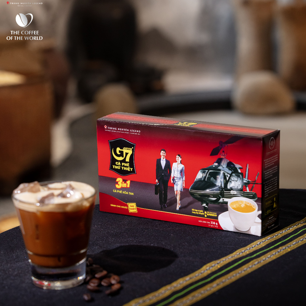 Cà phê hòa tan G7 3in1 - Trung Nguyên Legend - Hộp 21 gói x 16gr