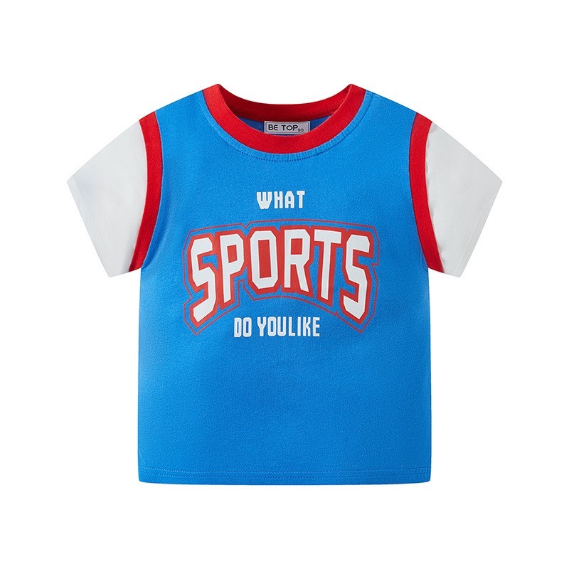 Áo cotton thể thao in chữ BE TOP năng động thời trang trẻ em từ 2-7 tuổi A1949