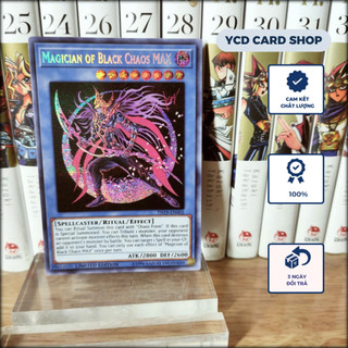 Thẻ bài yugioh chính hãng Magician Of Black Chaos MAX – Prismatic Secret Rare