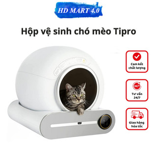 Hộp vệ sinh cho mèo Tipro CORISU kết nối app thông minh dung tích lớn tự động dọn vệ sinh siêu tiện lợi