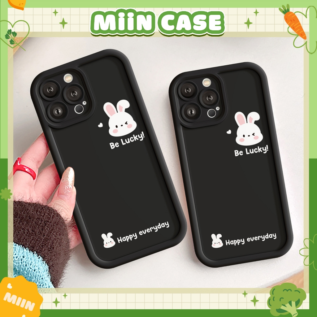 ốp lưng điện thoại iphone rabbit lucky mềm chống sốc cho iphone 7plus xr 11 13 14 15 12 pro max 7 x 8 6s 6 plus xs max