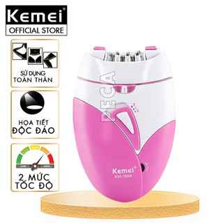 Máy tẩy lông Kemei KM-189A nhổ lông toàn thân, dùng pin sạc chuyên nghiệp - hàng chính hãng