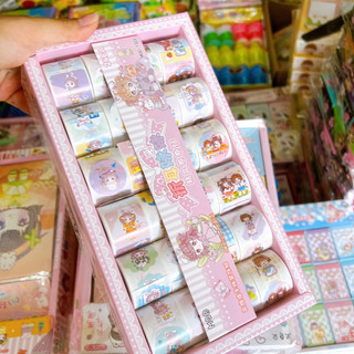 Khay 24 cuộn sticker nhãn dán đáng yêu