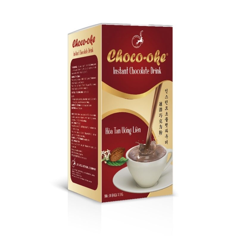 Choco Oke là Socola kết hợp đường vàng An khê và kem bột nguyên chất từ New Zealand không gây ngọt, 