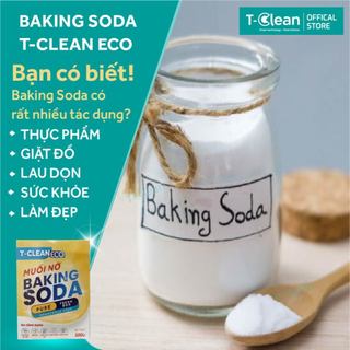 Muối Baking Soda TClean đa công dụng rửa rau quả, thực phẩm, khử mùi diệt khuẩn, tẩy rửa.