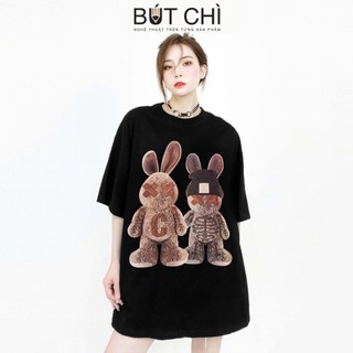 Áo thun Thỏ couple unisex nam nữ form rộng,thun cotton su 4 chiều co giãn tốt, thấm hút mồ hôi hiệu quả, áo đôi; nhóm