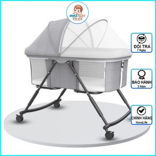 Nôi cho bé gấp gọn (Kèm Màn + Đệm +Gối ),Siêu Nhẹ Đa Năng tiện lợi