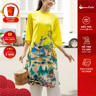 SWANLAKE |  Áo Dài Hoàng Hạc Sang Trọng, Tết Nguyên Đán 2024 - L10022LW06
