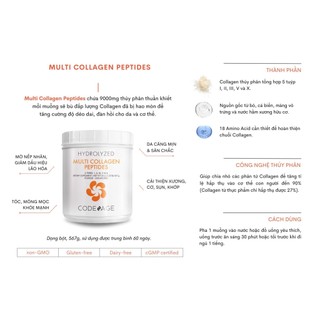 Bộ 3 Giúp Cấp Ẩm Da Tức Thì Codeage Collagen Peptides + Codeage Skin Probiotic Tặng Codeage Liposomal Vitamin C