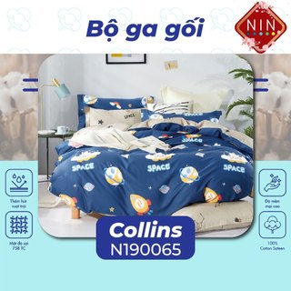  Bộ GA giường, áo gối NIN House Collins không kèm mền N190065 kích thước 1m2, 1m4, 1m6, 1m8, 2m