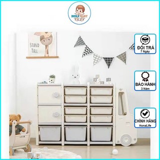 Tủ đựng đồ cho bé cao cấp chất liệu an toàn, Kệ đựng đồ chơi cho bé nhiều tầng siêu dễ thương