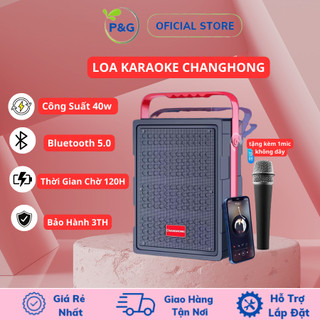 Loa bluetooth karaoke di động changhong cyw501 cầm tay, loa trợ giảng 1 mic 6000mah công suất 4w - bảo hành 3 tháng