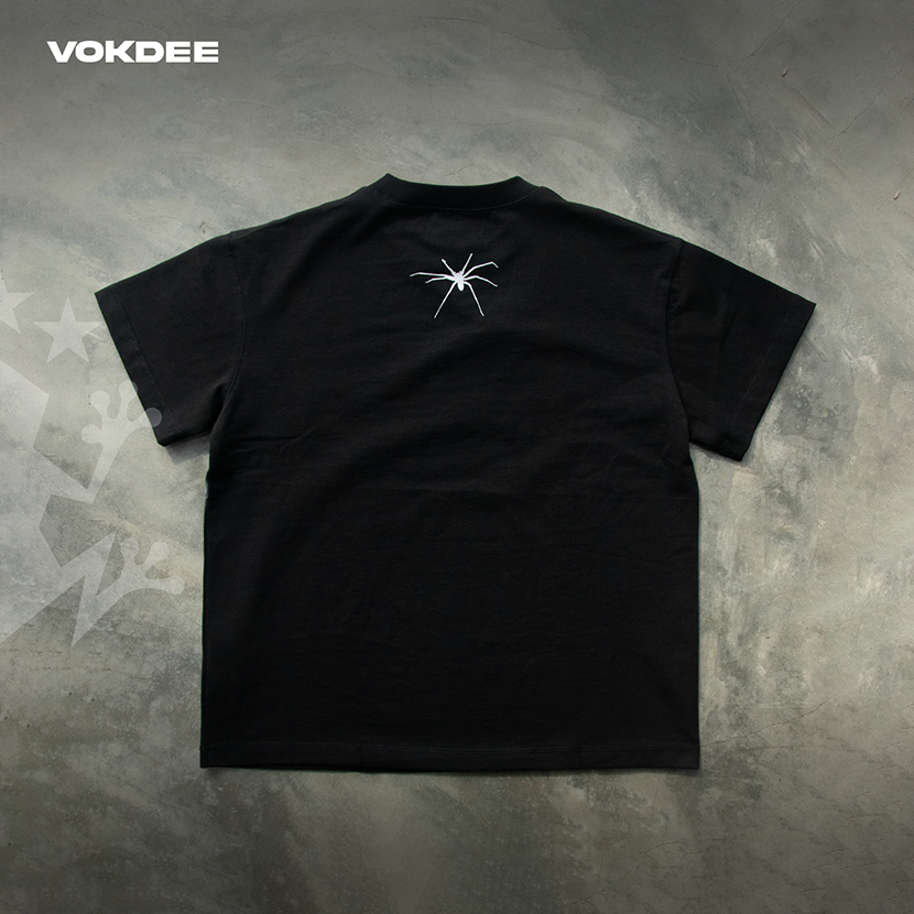 Áo thun Boxy 280gsm VOKDEE SPID3R TEE | BLACK