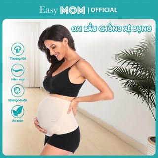 Đai đeo bụng chính hãng EASYMOM dành cho bà bầu, đai co giãn thoáng khí hỗ trợ đau lưng
