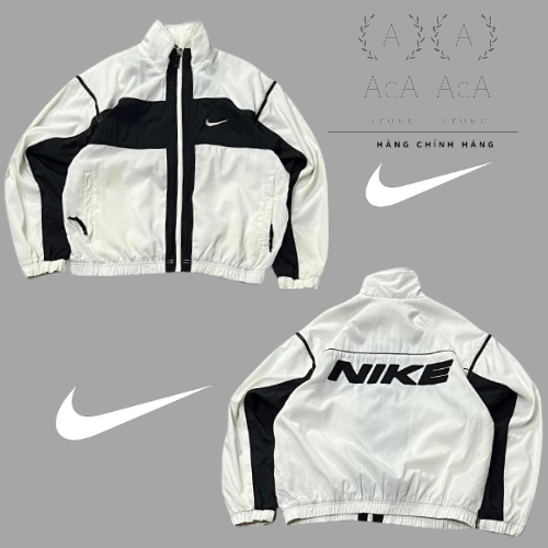 Áo khoác gió, áo khoác Nike chính hãng nam nữ, chất dù cao cấp 2 lớp dày dặn, tay phối form chuẩn y hinh ACA_STORE M01