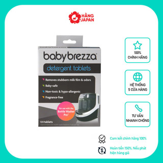   CHÍNH HÃNG  Hộp 120 viên rửa bình dùng cho máy rửa bình sữa Baby Brezza 