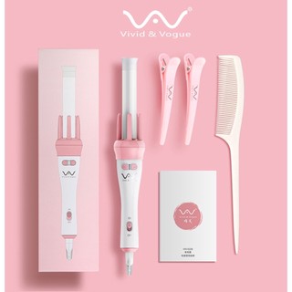 Máy uốn tóc tự động VIVID&VOGUE 1 thế hệ phủ gốm chuyên dụng dành cho làm đẹp tạo kiểu