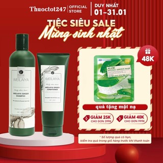 Bộ dầu gội gừng Weilaiya, giảm rụng kích mọc tóc chính hãng