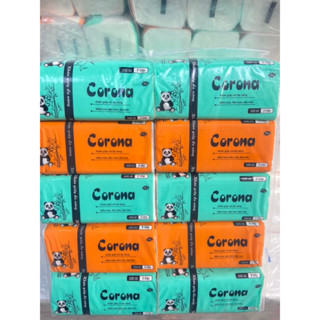 [Combo 10] Khăn giấy ăn rút Corona mini giấy trắng dai mịn