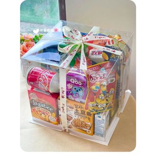 Hộp Mica trong suốt, hộp quà trong suốt đựng bánh kem , trang trí quà tết, kèm ruy băng, hộp đựng gấu Bông, quà tặng