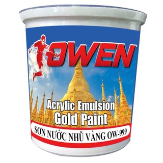 Sơn nước nhũ vàng owen 999 lon 1kg