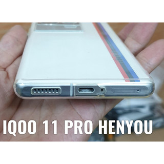 [Vivo IQOO 11 Pro] Ốp lưng silicon dẻo trong/ đen cao cấp Henyou