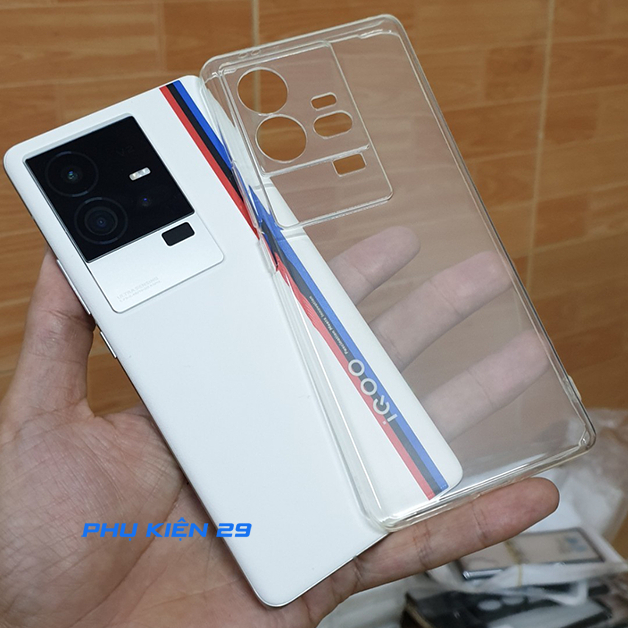 [Vivo IQOO 11 Pro] Ốp lưng silicon dẻo trong/ đen cao cấp Henyou