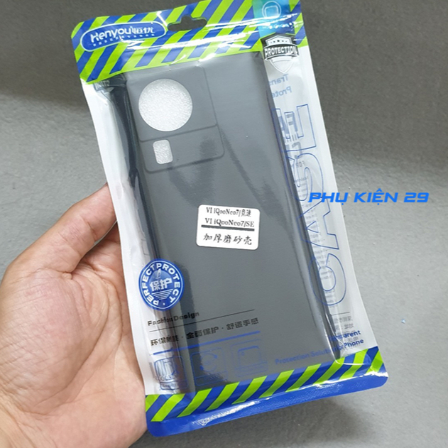 [Vivo IQOO Neo 7/ Neo7 SE] Ốp lưng silicon dẻo đen cao cấp Henyou