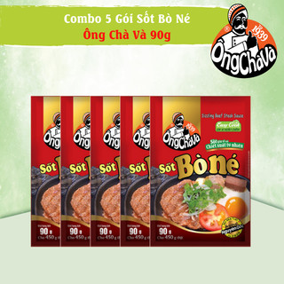 Combo 5 gói sốt bò né ông chà và 90g