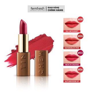 Son Thỏi Lì Cao Cấp Hàn Quốc Tinchew Lip Color Stick 3.5g - 4 Màu
