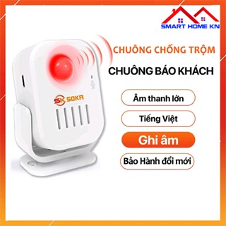 Chuông báo khách báo động chống trộm cảm ứng hồng ngoại không dây thông minh SOKA- SK68