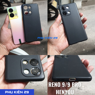 [Oppo Reno 9/ Reno 9 Pro] Ốp lưng silicon dẻo TRONG/ ĐEN cao cấp Henyou