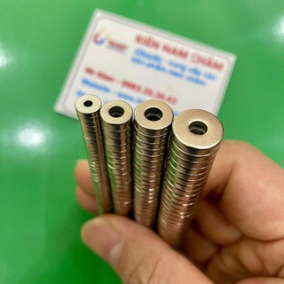 Combo 10 viên nam châm có lỗ làm đồ chơi câu cá khu vui chơi giải trí