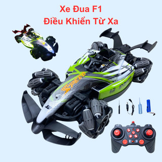 Xe F1 phun khói điều khiển xe phun sương điều khiển từ xa siêu tốc độ quay 360 độ có nhạc và đèn