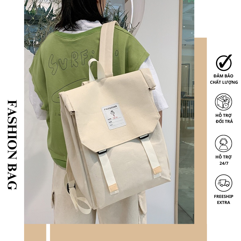 (HN135) Balo Thời Trang Chất Liệu Vải Mềm Chống Nước, Thiết Kế Trẻ Trung Sức Chưa Lớn Nhiều Màu Sắc, Balo Học Sinh