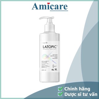  Latopic Nhũ Tương Tắm dành Cho Da Dị Ứng/ Kích Ứng Body And Hair Wash Gel 400ml